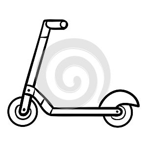 Coloring book for kids, Kick scooter