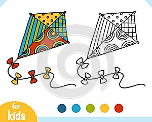 Coloring book for kids, Kite