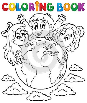 Coloring book kids theme 2