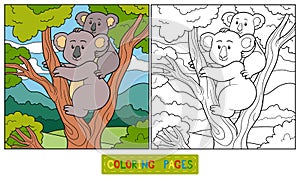 Coloring book (koala)