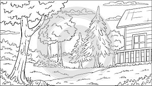 Coloring Book Landscape