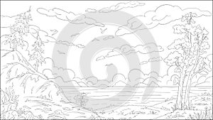 Coloring Book Landscape