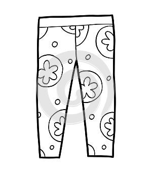 Coloring book, Leggins