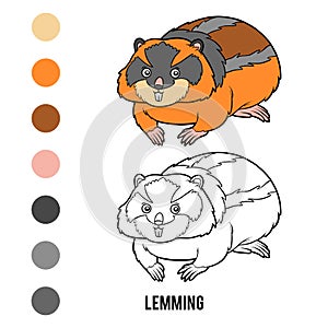 Coloring book, Lemming
