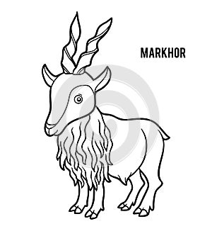 Coloring book, Markhor