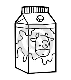 Coloring book, Milk box