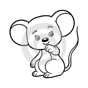 Coloring book, Mouse