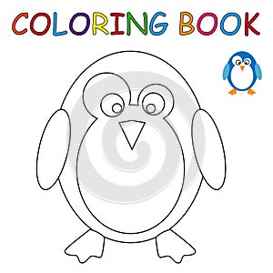 Coloring book - penguin