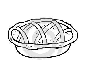 Coloring book, Pie