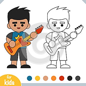 Coloring book, Punk rock guitarist