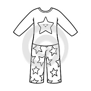 Coloring book, Pyjamas for boys