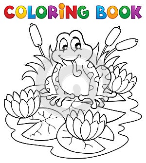 Coloring book river fauna image 2 photo