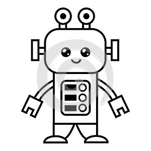 Coloring book, Robot