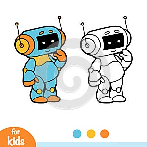 Coloring book, Robot