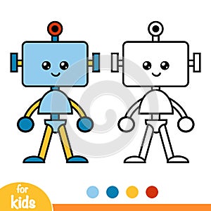 Coloring book, Robot