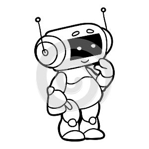 Coloring book, Robot
