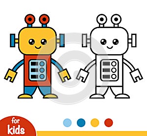 Coloring book, Robot