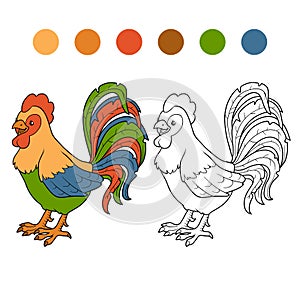 Coloring book (rooster)