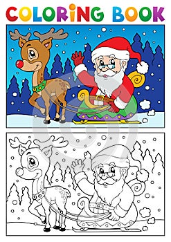 Coloring book Santa Claus topic 7