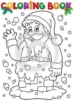 Coloring book Santa Claus topic 9