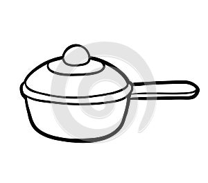 Coloring book, Saucepan