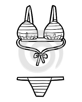 Coloring book, String bikini