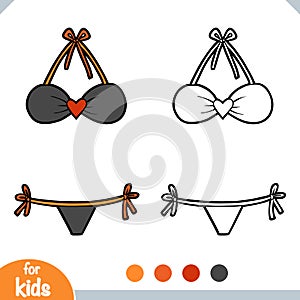 Coloring book, String bikini