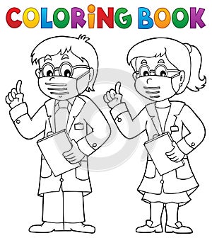 Coloring book two advising doctors