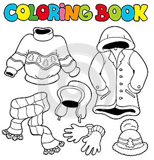 Zbarvení kniha oblečení 