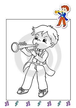 Coloring book of the works 25 - musician