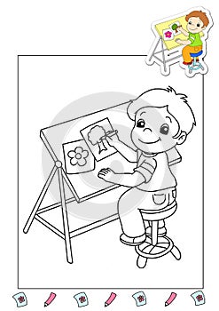 Coloring book of the works 36 - illustrator