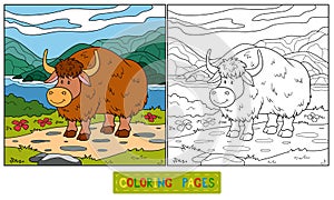Coloring book (yak)