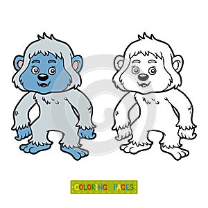 Coloring book, Yeti