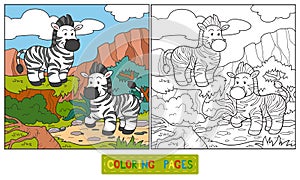 Coloring book (zebra)