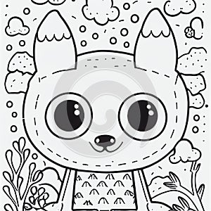 coloring doodle and colorbook, blank and color
