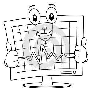 Coloring ECG Electrocardiogram Monitor