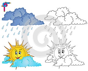 Coloring image weather 4