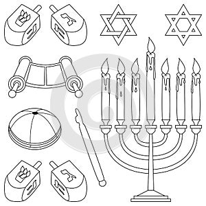 Coloring Judaism Elements