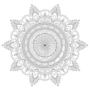 Coloring madalas. adult coloring . madalas coloring  on white background. Mandalas art therapy & healing