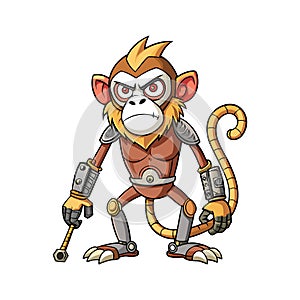 Coloring Monkey in Congested State