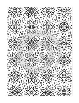 Coloring page for adults, or black and white ornamental background