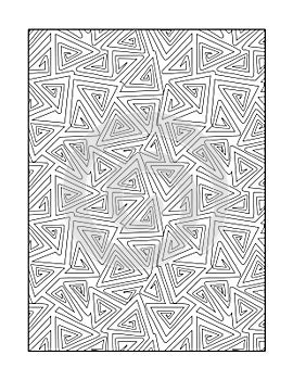 Coloring page for adults, or black and white ornamental background