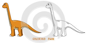 Coloring page of dinosaur