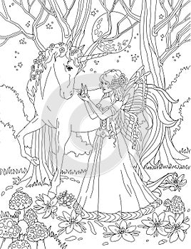 Coloring page The Fairy