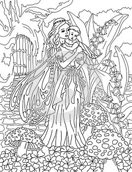 Coloring page The Fairy