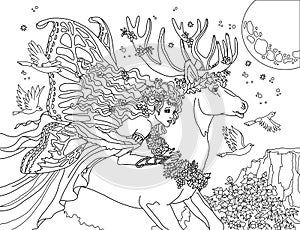 Coloring page The Fairy