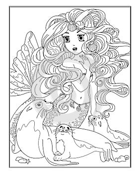 Coloring page The Mermaid