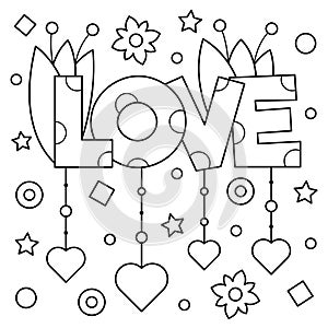 Coloring page. Vector illustration.