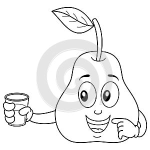 Coloring Pear with a Fresh Squeezed Juice