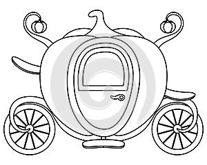 Coloring Pumpkin Cinderella's Carriage